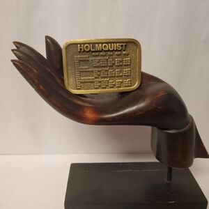 Vintage Holmquist Belt Buckle USA